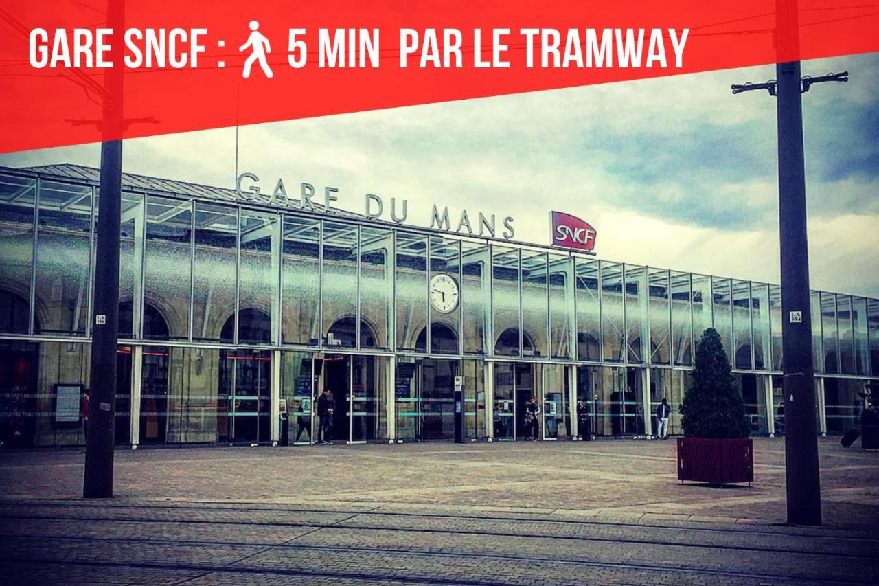 Tramway 9 Jaures Cosy Proche Gare Lägenhet Le Mans Exteriör bild